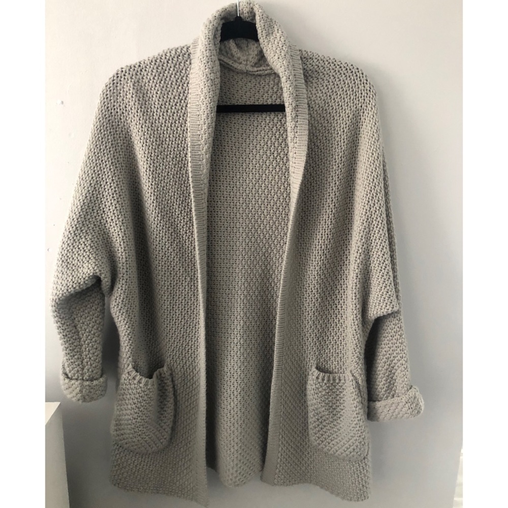 Grey Knit Cardigan